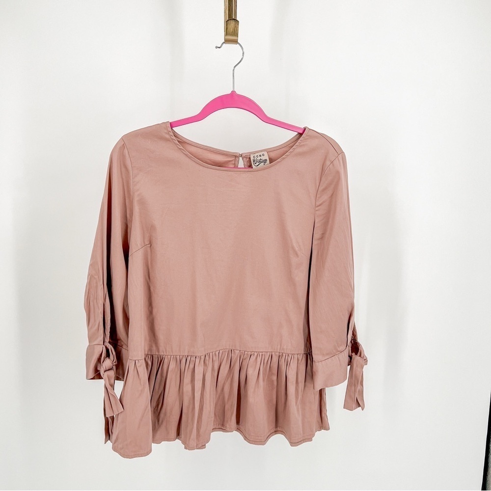 Como Vintage Dusty Pink Top